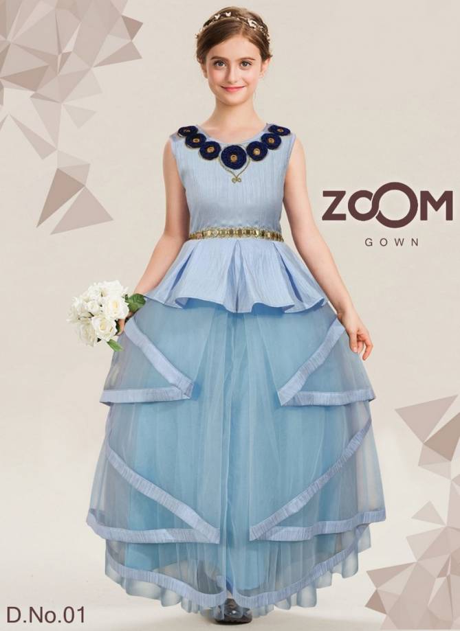 ZOOM Heavy Wedding Wear Wholesale Kids Gown Collection